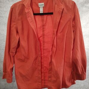 Chico's Vibrant Coral Shirt